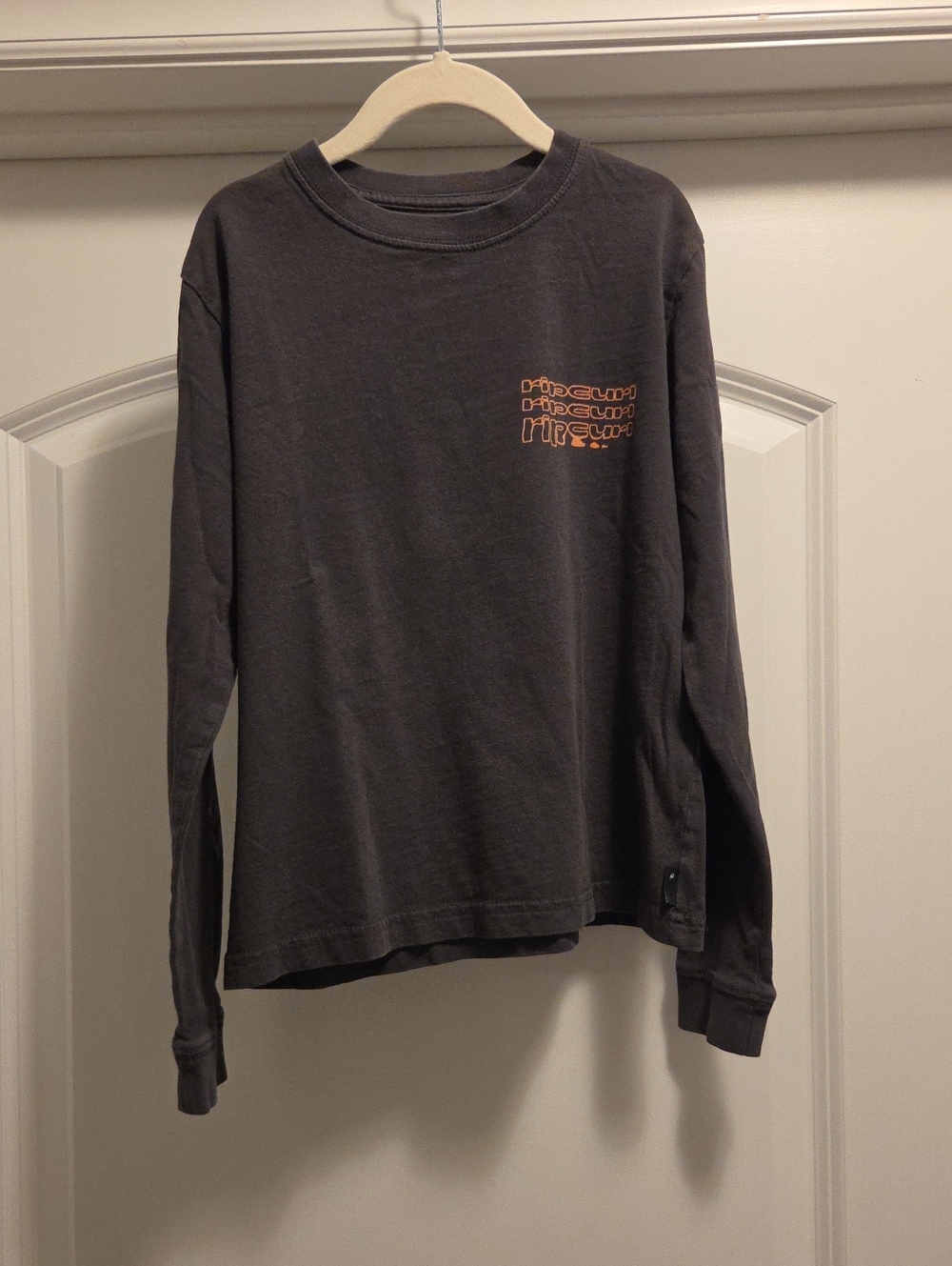 Boys Rip Curl Long Sleeve T-shirt Charcoal